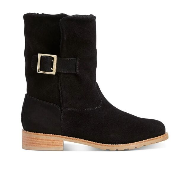 BRAND NEW JACK ROGERS SADIE SHERPA FAUX SUEDE SHEARLING LINED BOOTIES - Picture 10 of 16